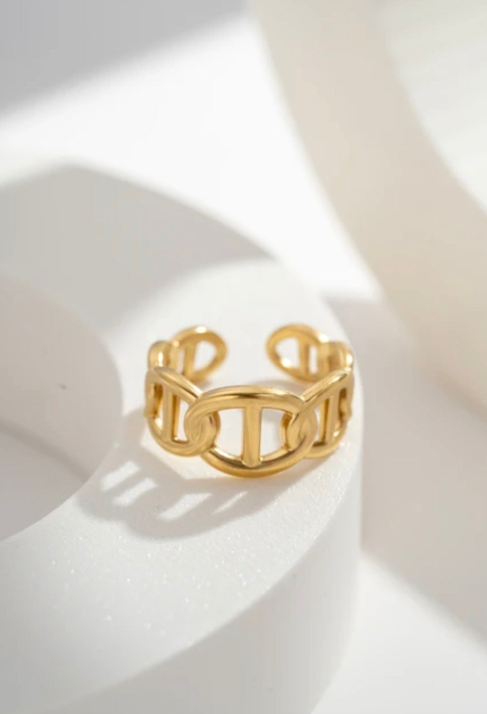 Bague La Chaîne d’Or en acier inoxydable